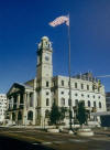 Constructed in 1870, and enlarged in 1893, the Stark County Court House is the centerpiece of downtown. The four angels with trumpets high on the clock tower are one of the most unique feature of any Ohio court house on the Lincoln Highway.