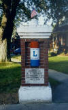 Two brick pillars grace the entrance to a subdivision in Crestline.  On opposite sides of Clink Boulevard, the Bement Marker and McMahon Marker were originally dedicated in 1922, and were restored by LHA's Mid-Ohio Chapter with new signs in 1993.